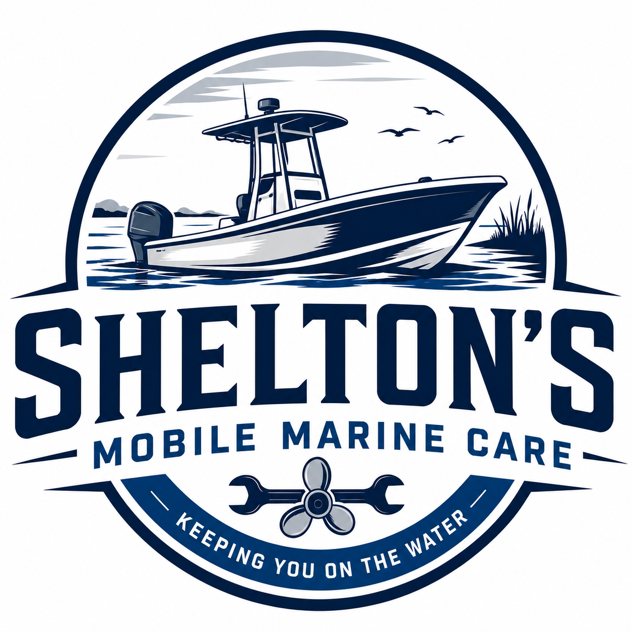 Shelton's Mobile Marine Care logo